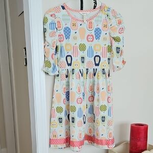 Matilda Jane Multicolor Fruit Print Kids Dress